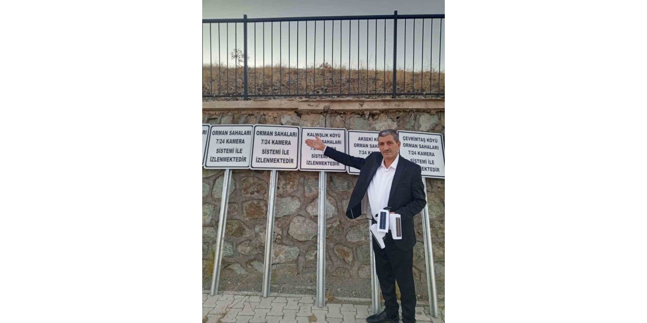 Elazığ’da muhtar ormanlık alanlara kamera sistemi taktırdı