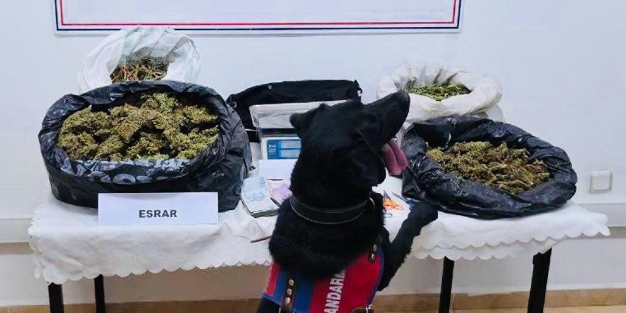 Sason'da 6 kilo 300 gram esrar ele geçirildi