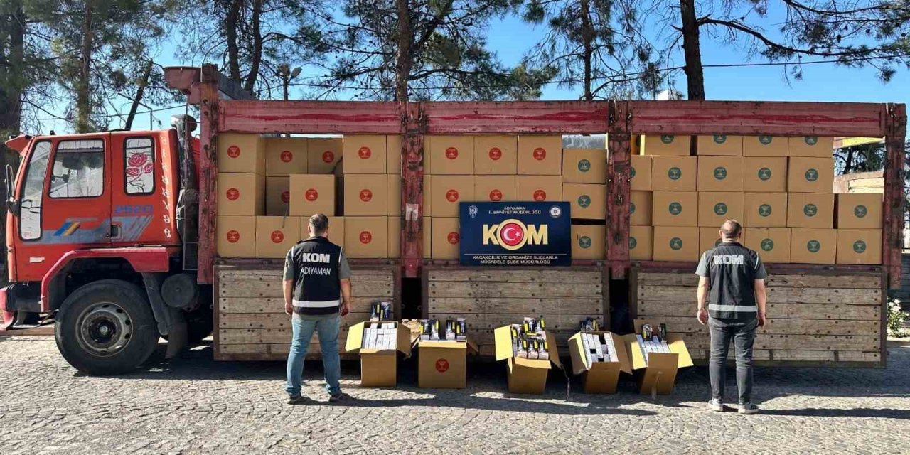 Adıyaman’da 3 milyon kaçak makaron ele geçirildi