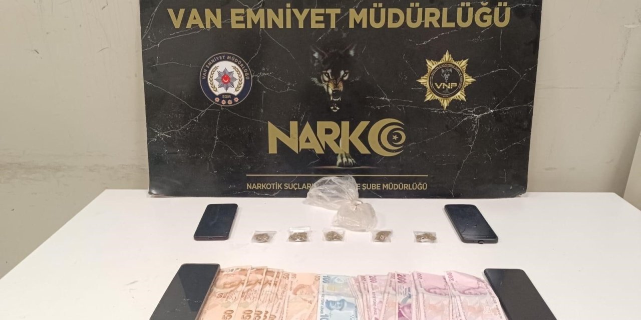 Van’da uyuşturucu ile mücadelede sokak satıcılarına yönelik operasyonu