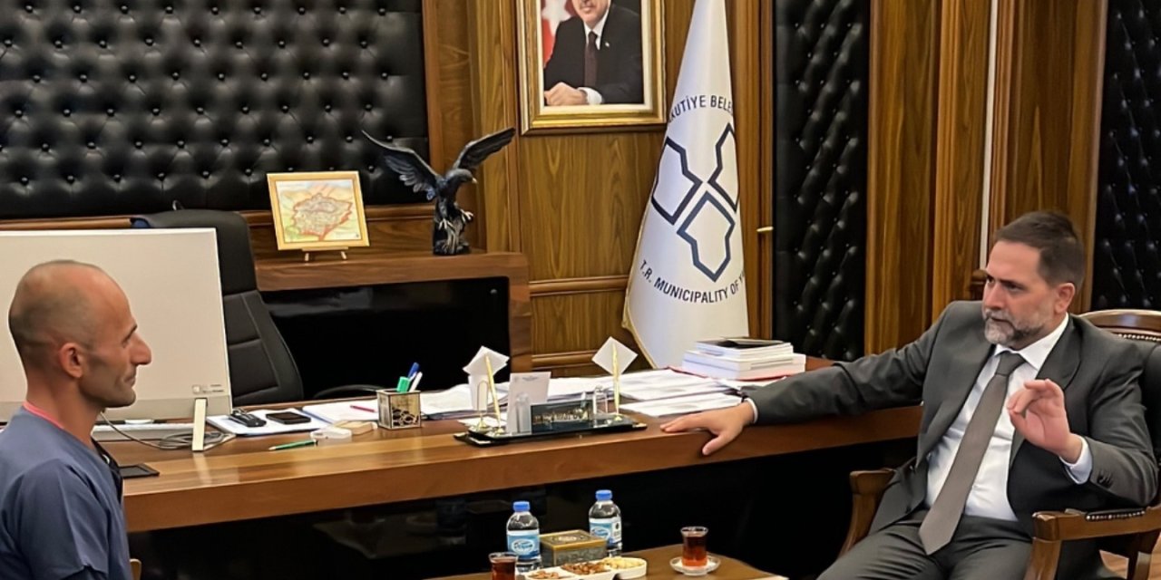 Fenomen çobandan Başkan Uçar’a ziyaret