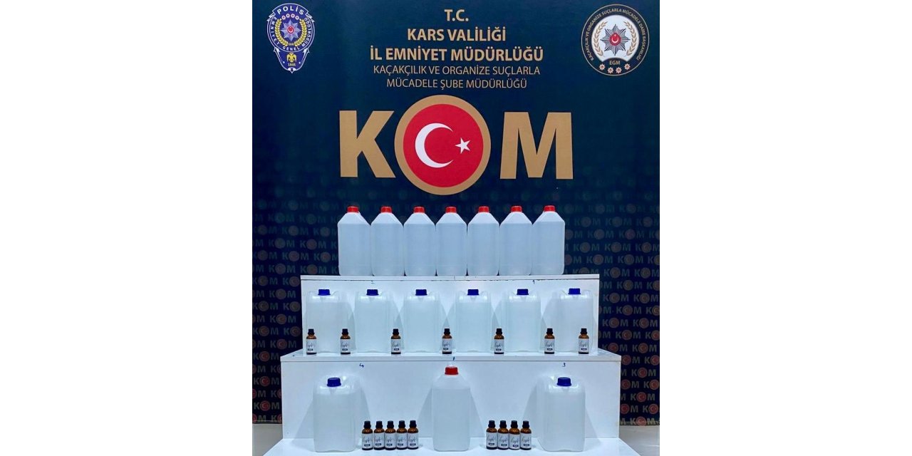 Kars’ta sahte içki operasyonu yapıldı