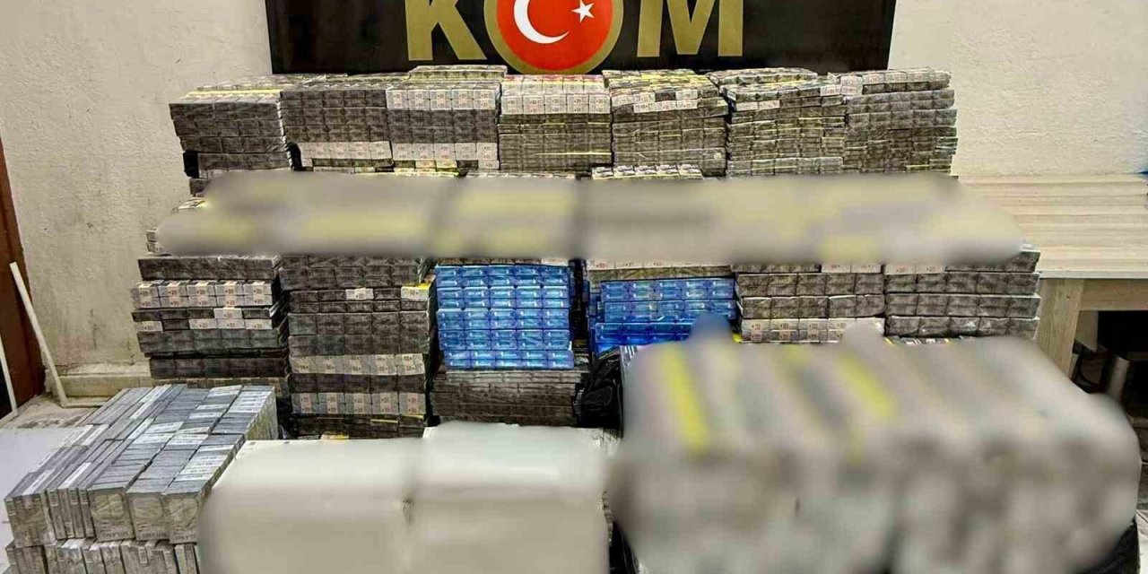 Mardin’de 15 bin paket kaçak sigara yakalandı
