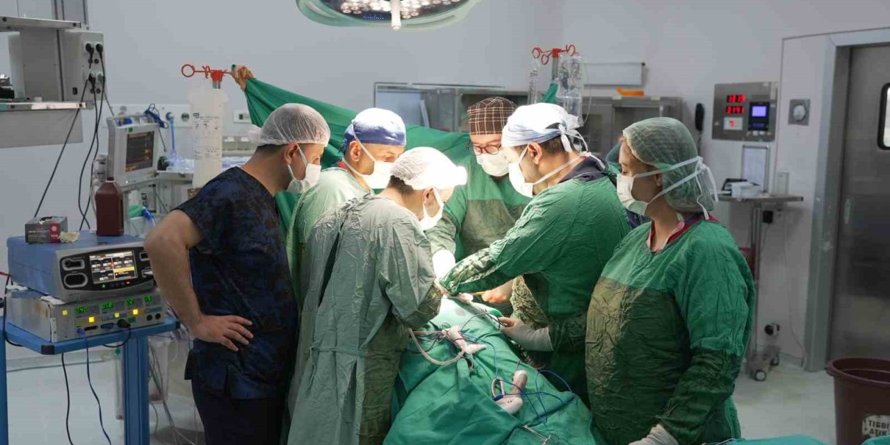 Malatya'da 3 santimetrelik böbrek tümörü parsiyel nefrektomi ile çıkartıldı