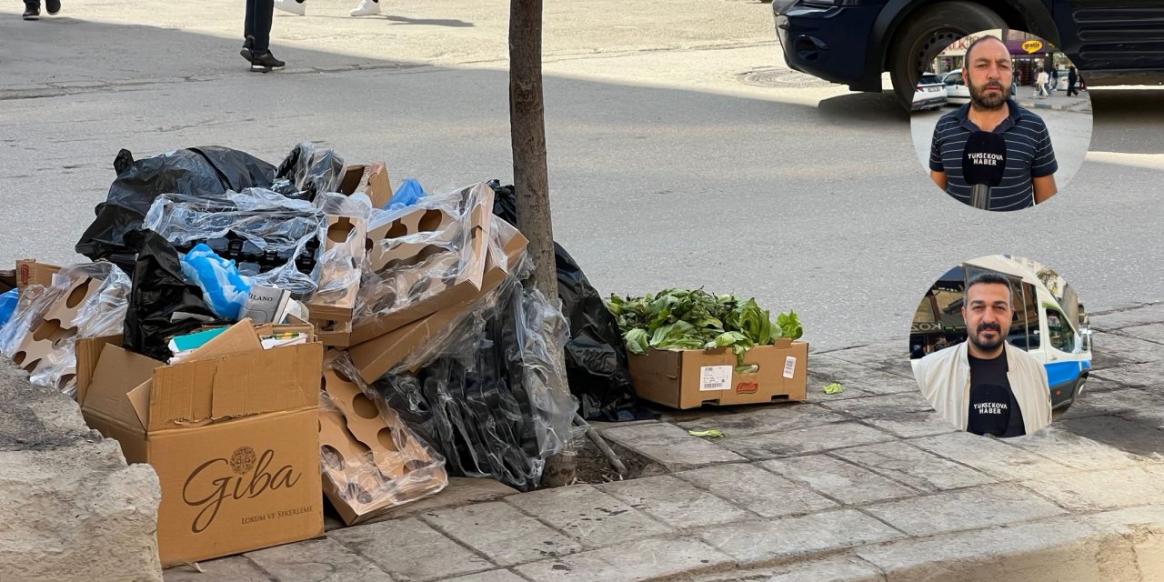 Yüksekova’da orta refüjler çöplüğe döndü