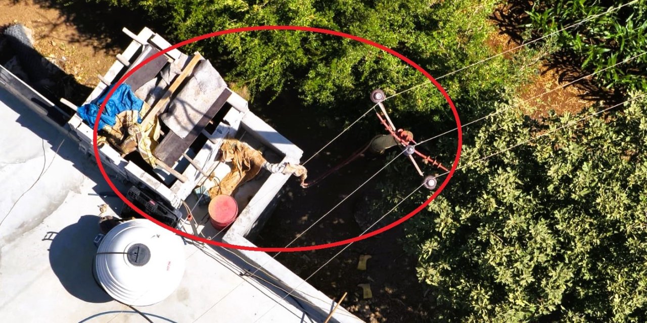 Şanlıurfa’da 200 dönümlük tarlayı kaçak elektrikle suladılar