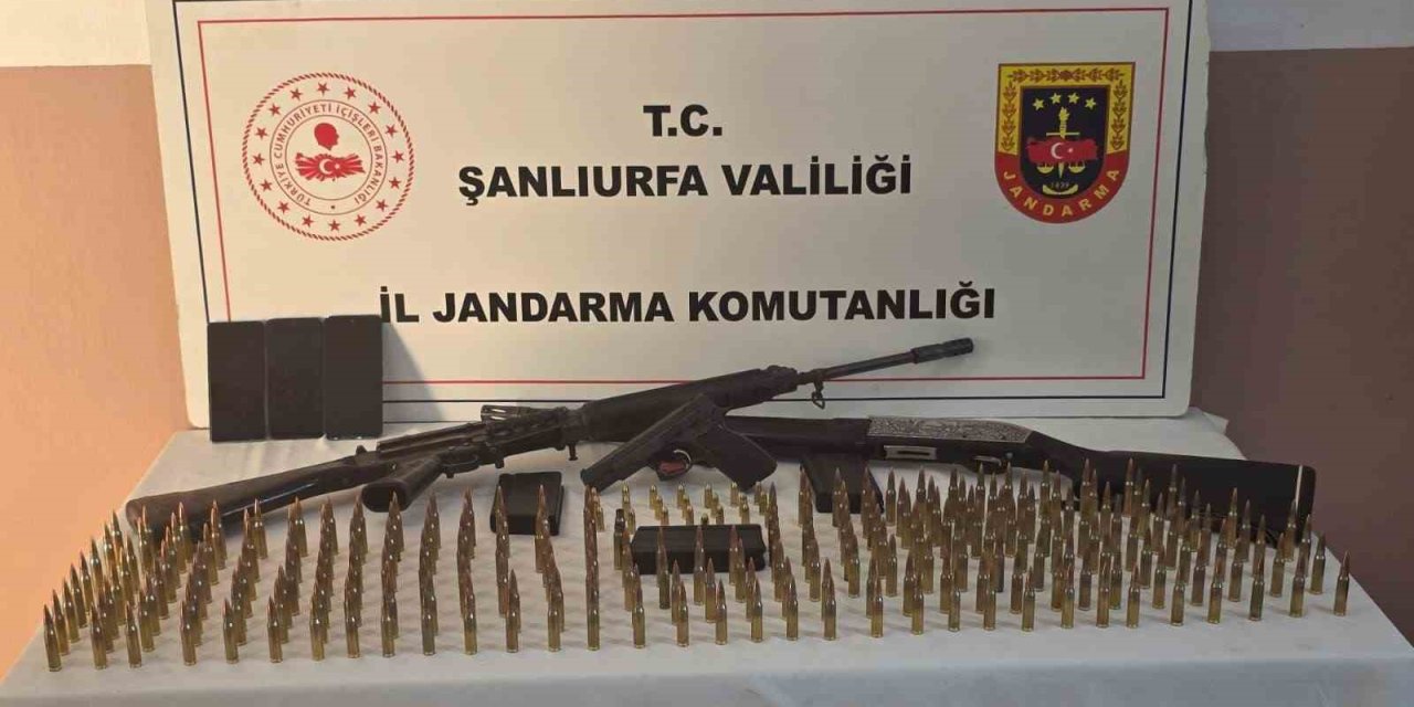 Urfa’da ruhsatsız silahlar ve mühimmat ele geçirildi