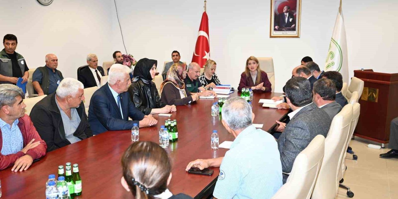 Beş ilçede sulama planı görüşüldü