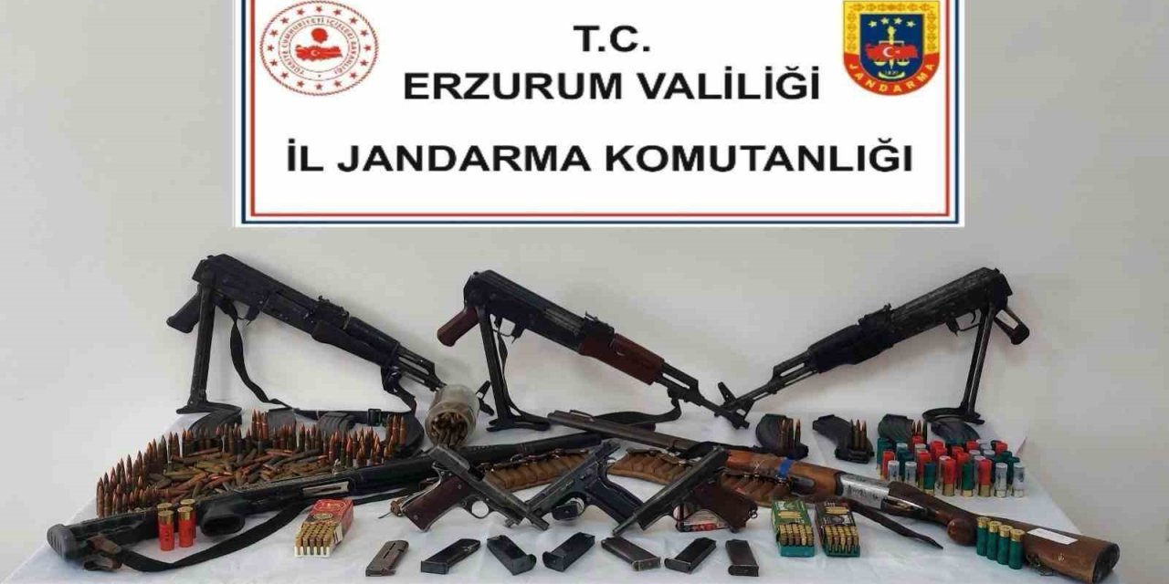 Erzurum'da jandarma’dan silah operasyonu