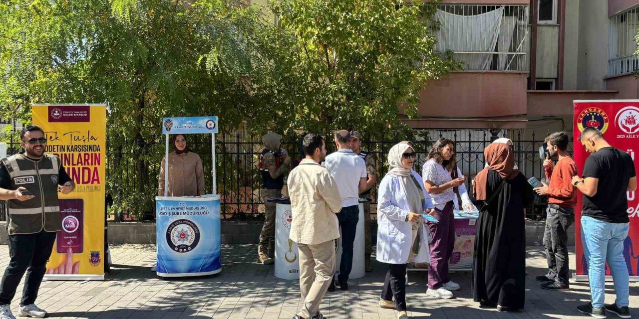 Siirt’te şiddet ve bağımlılıkla mücadele etkinliği