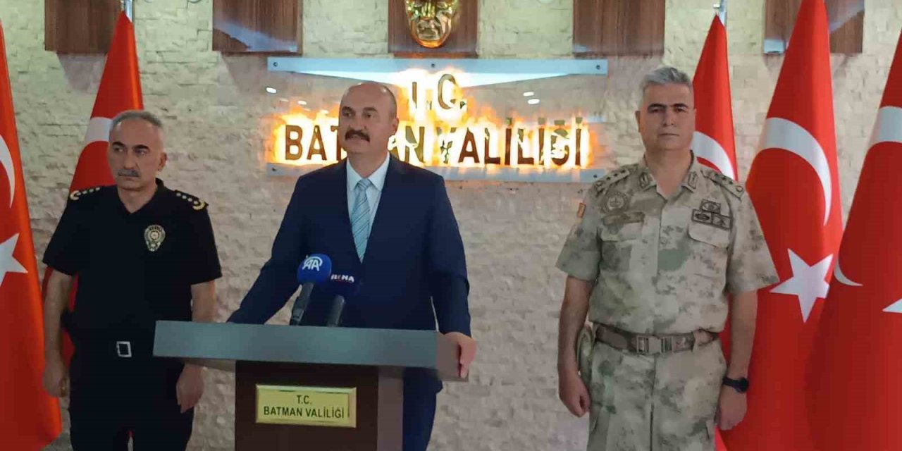 Batman Valisi Canalp açıkladı: Asayiş olayları azaldı