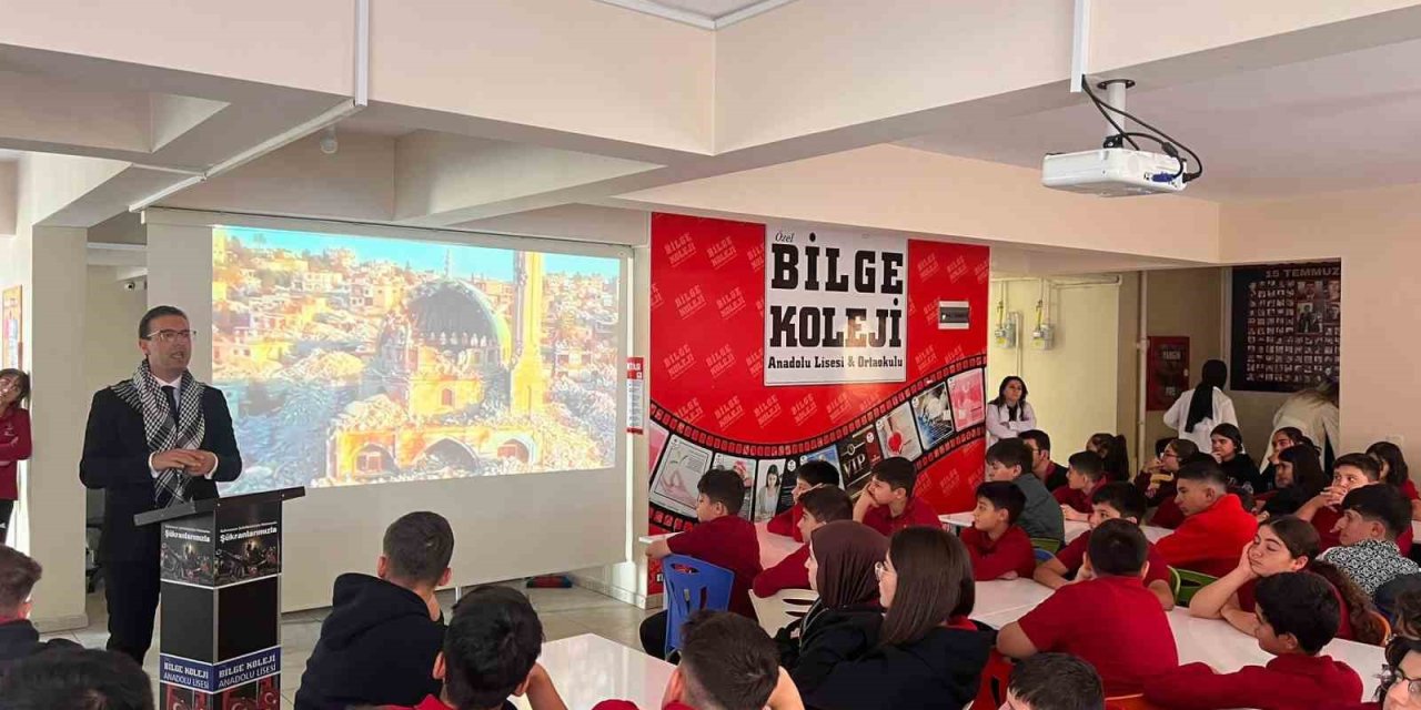 Bilge koleji öğrencilerinden Filistin’e destek