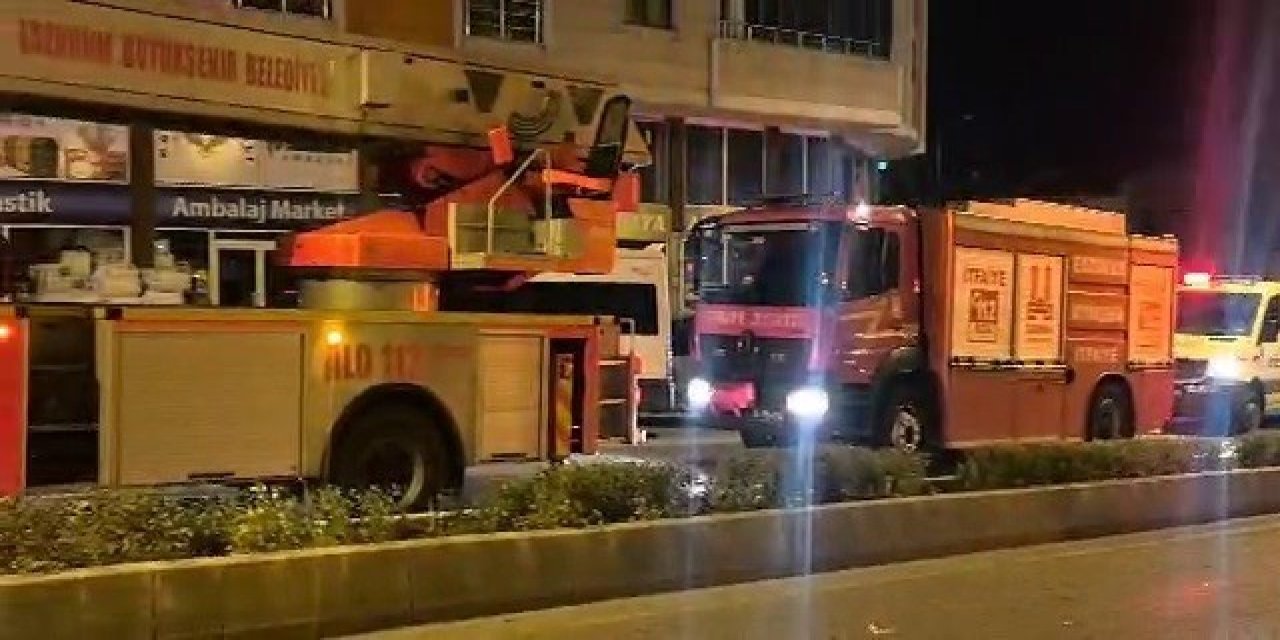 Erzurum: Ocakta unutulan yemek ekipleri alarma geçirdi