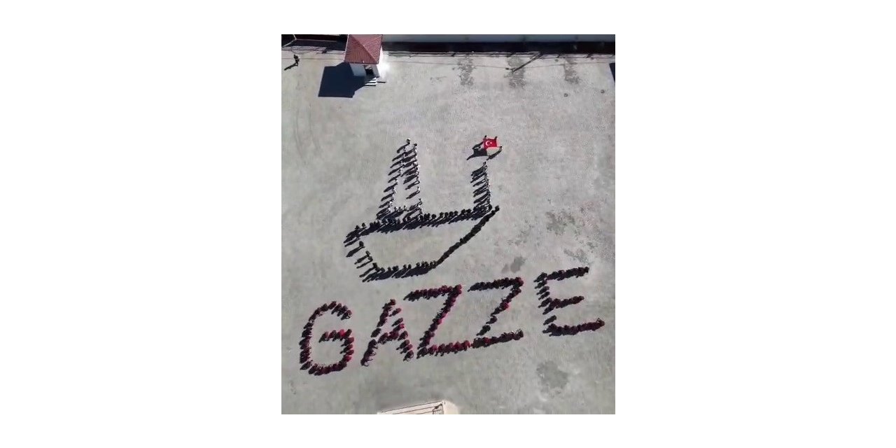 Öğrencilerden Gazze’ye destek
