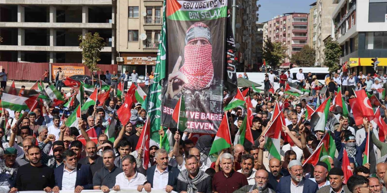 Elazığ’da ‘Sumud Filosu’ için yürüyüş