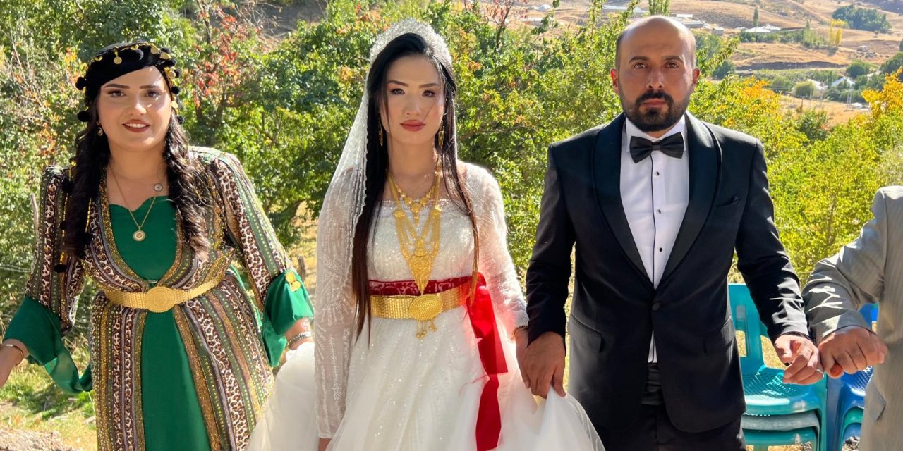 Vietnam’dan Yüksekova’ya gelin geldi; Viyan adını aldı