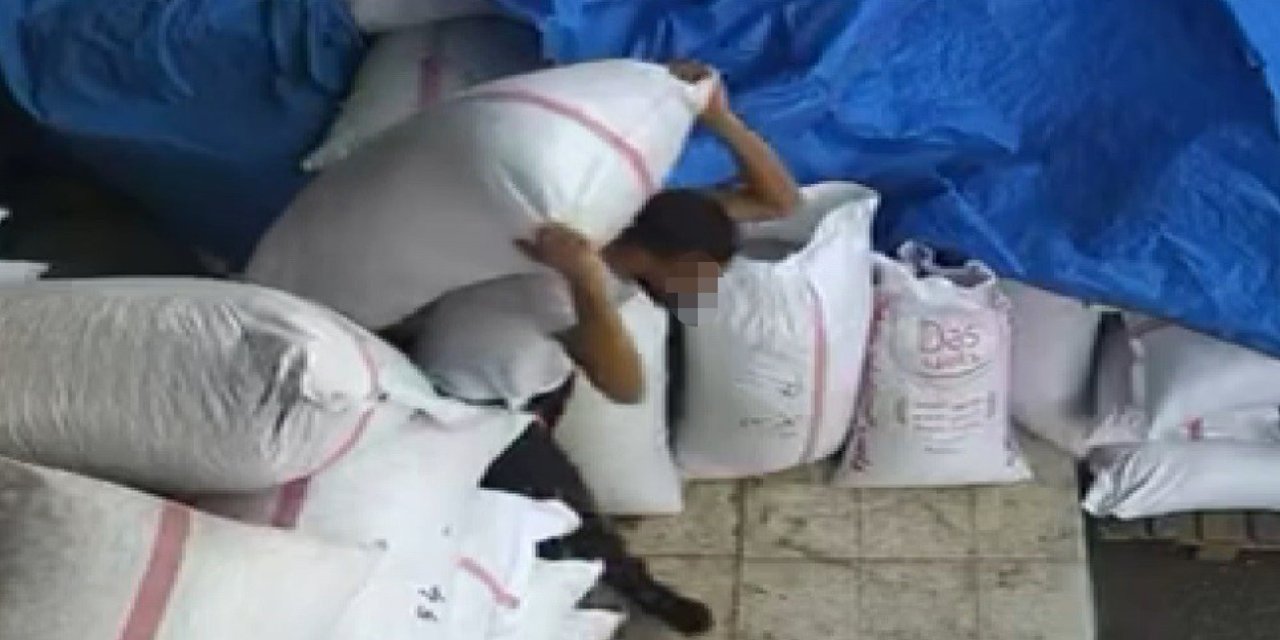 Gaziantep’te 450 bin TL’lik Antep fıstığı hırsızlığı kameralarda