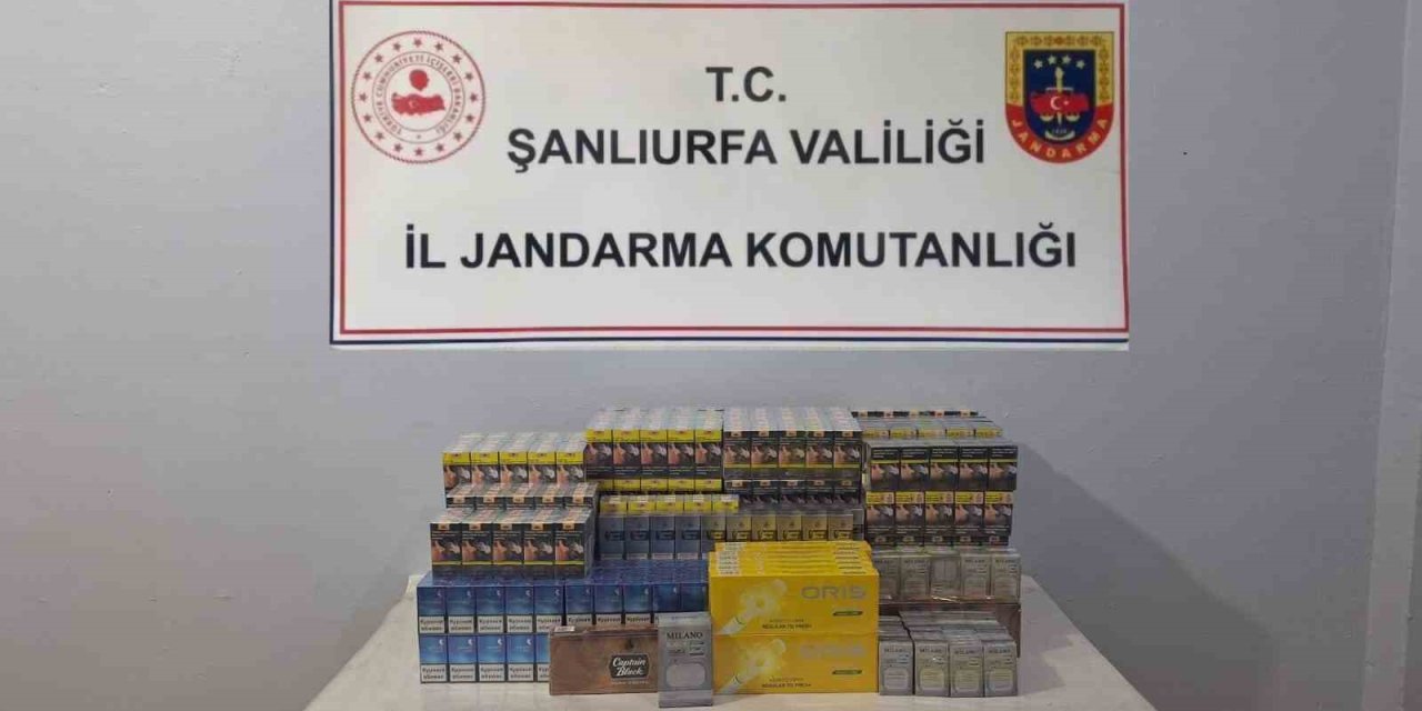Şanlıurfa’da gümrük kaçağı 2 bin 370 paket sigara yakalandı