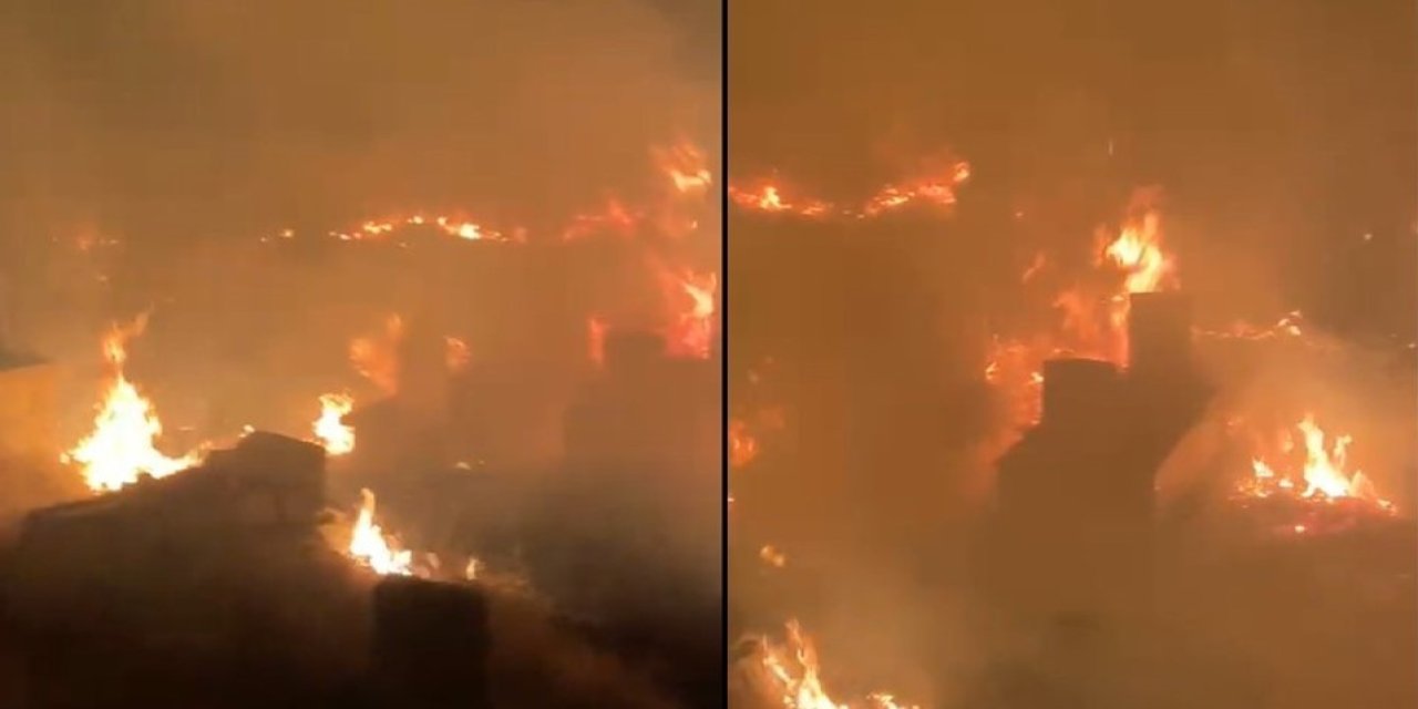 Hakkari'de itfaiye ekipleri alevlere müdahale etti