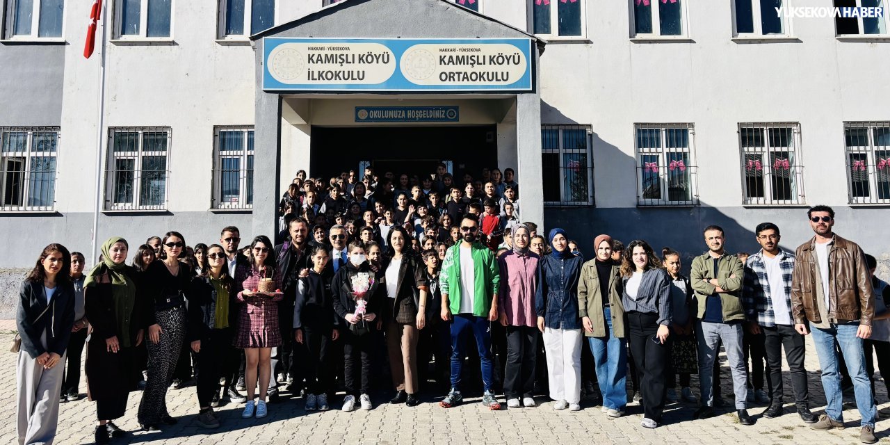 Tedavisini tamamlayan Yüksekovalı Mavi Aktan’a okulunda anlamlı karşılama