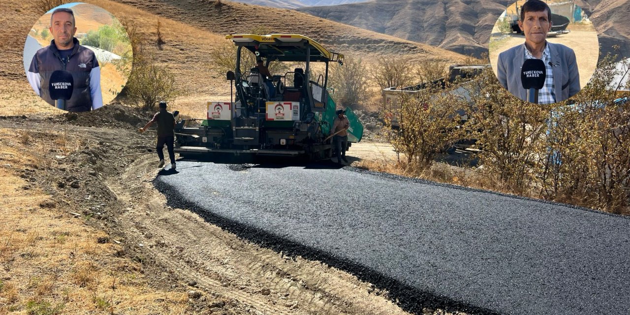 Yüksekova’nın Güldalı Köyü ilk kez asfalta kavuştu