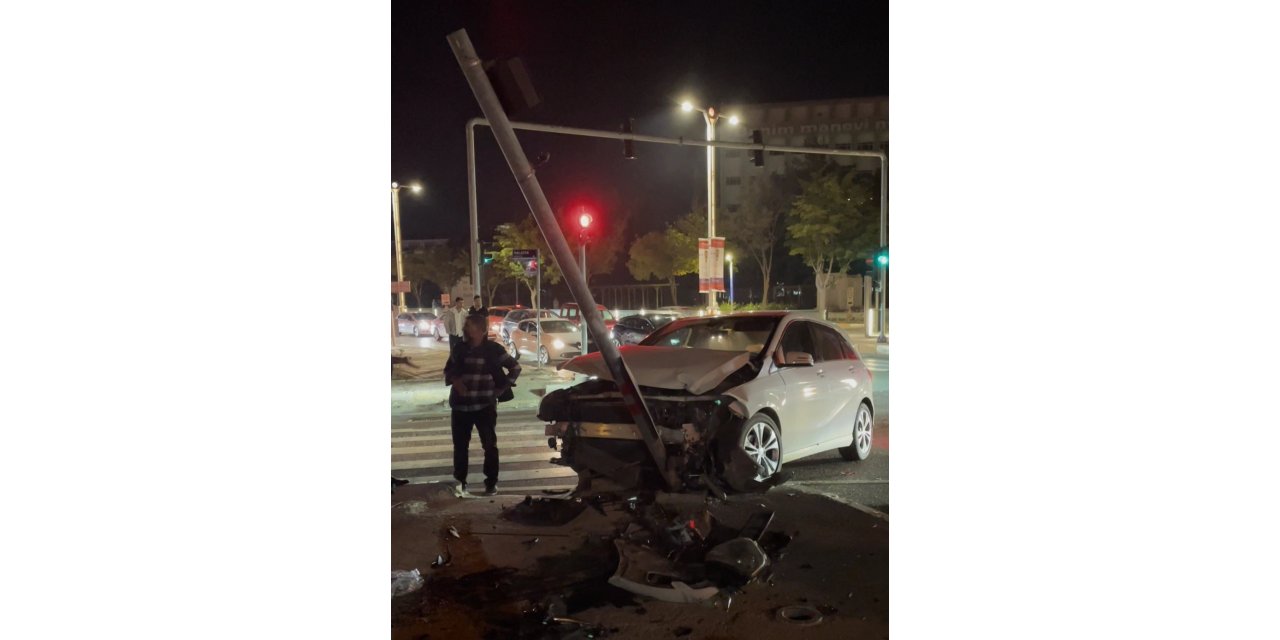 Elazığ’da trafik kazası:1 kişi yaralandı