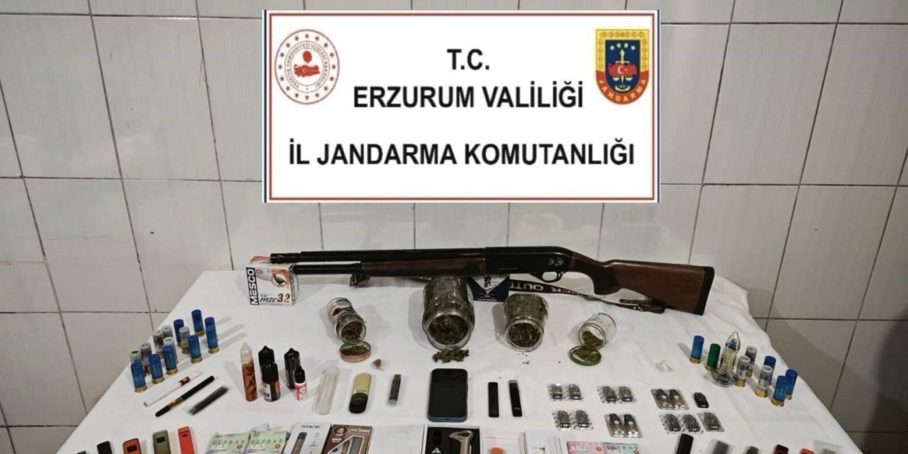 Erzurum'da jandarmadan uyuşturucu operasyonu