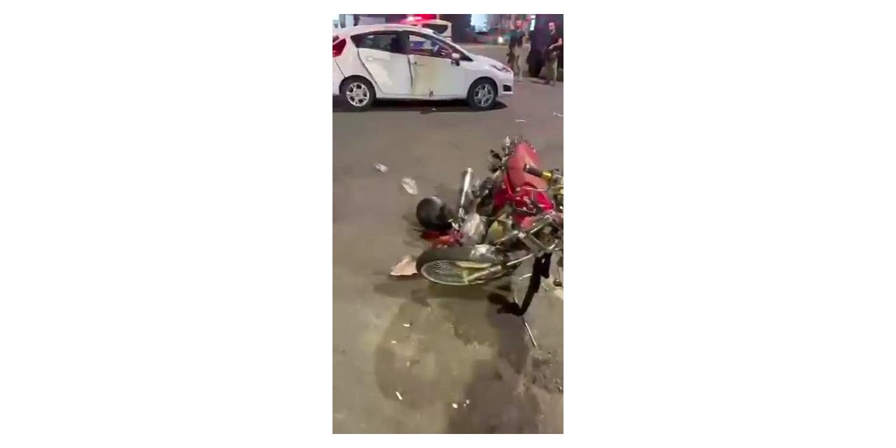 Diyarbakır’da motosiklet ile otomobil çarpıştı: 1 yaralı