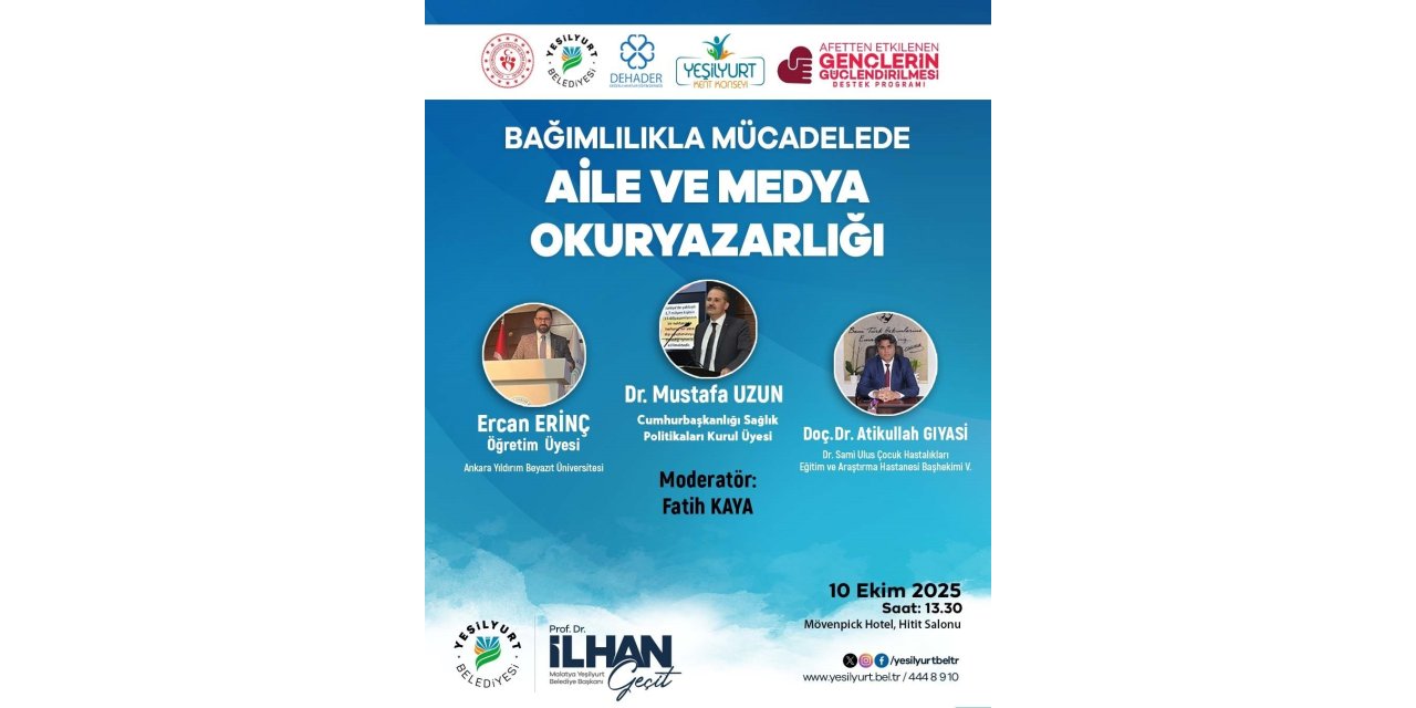 Malatya’da "Bağımlılıkla Mücadelede Aile ve Medya Okuryazarlığı" paneli yapıldı