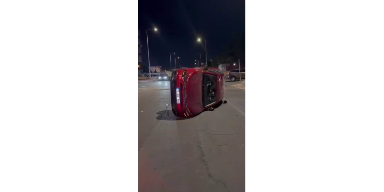 Diyarbakır’da araç takla attı: 1 kişi yaralandı