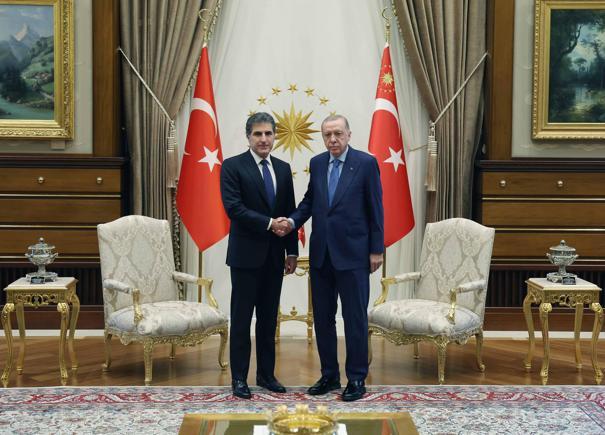 Cumhurbaşkanı Erdoğan, Barzani'yi kabul etti