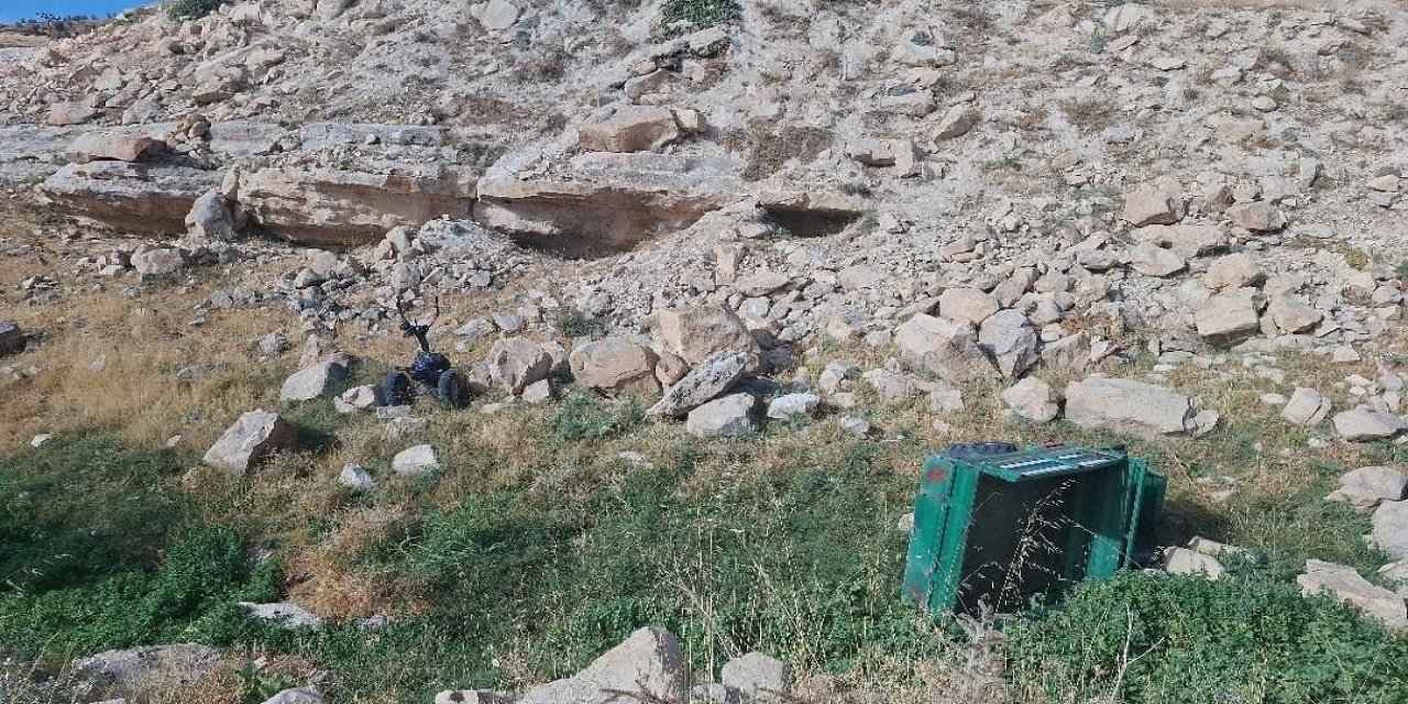 Tillo'da patpat şarampole devrildi: 1 yaralı