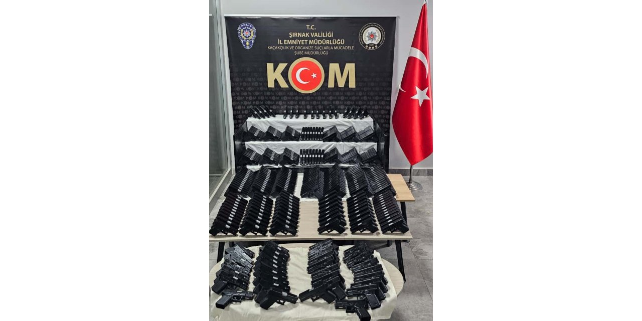 Şırnak’ta 500 tabanca yakalandı
