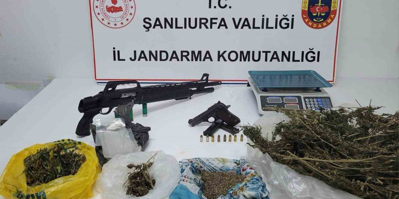 Şanlıurfa’da uyuşturucu madde ile silah yakalandı
