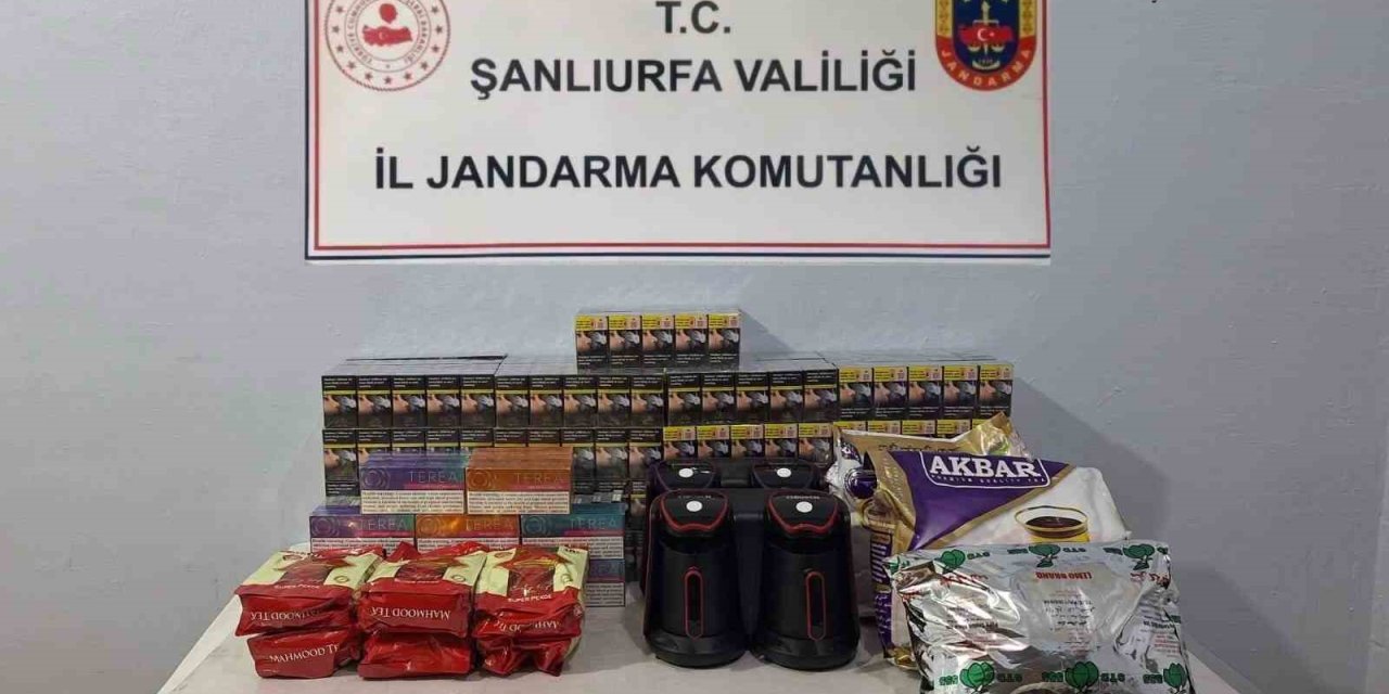 Şanlıurfa’da bin 130 paket  gümrük kaçağı sigara yakalandı