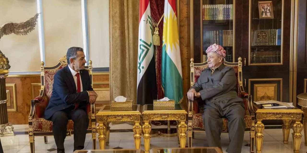 Şırnak Valisi Birol Ekici, Irak’ta Mesut Barzani ile görüştü