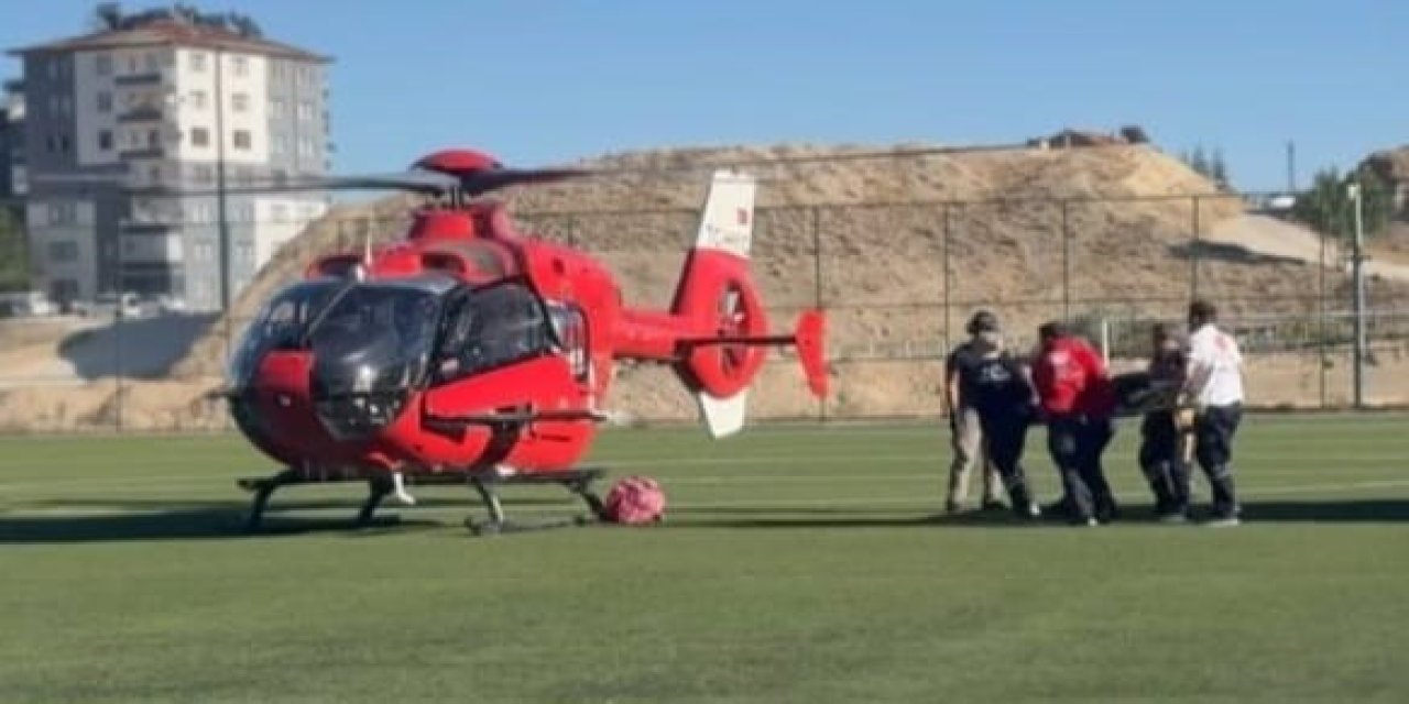 Darende’de 88 yaşındaki hasta, helikopterle Malatya’ya gönderildi