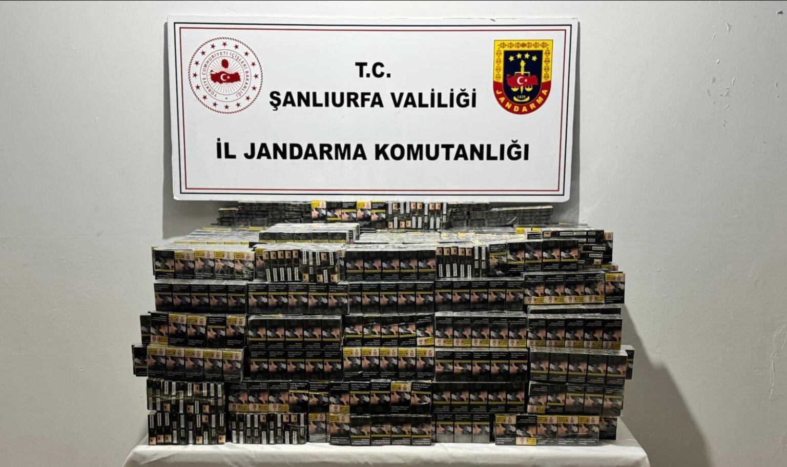 Urfa’da 7 bin 940 paket kaçak sigara ele geçirildi