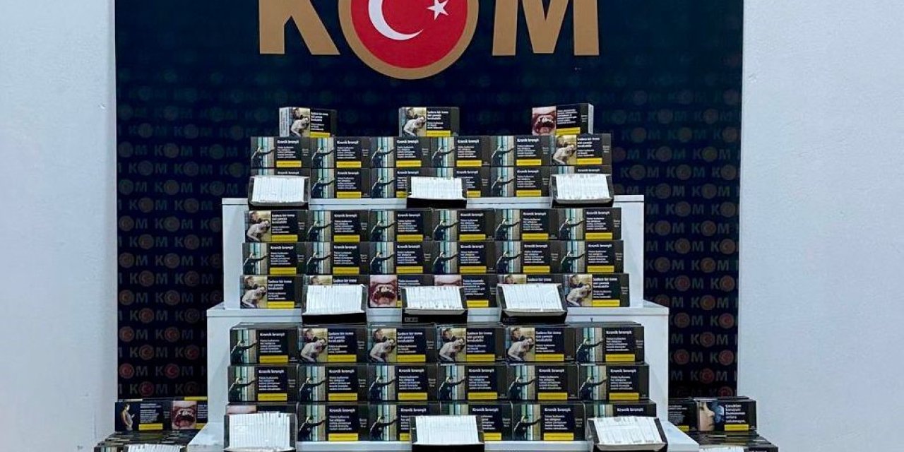 Kars’ta 100 bin boş makaron yakalandı