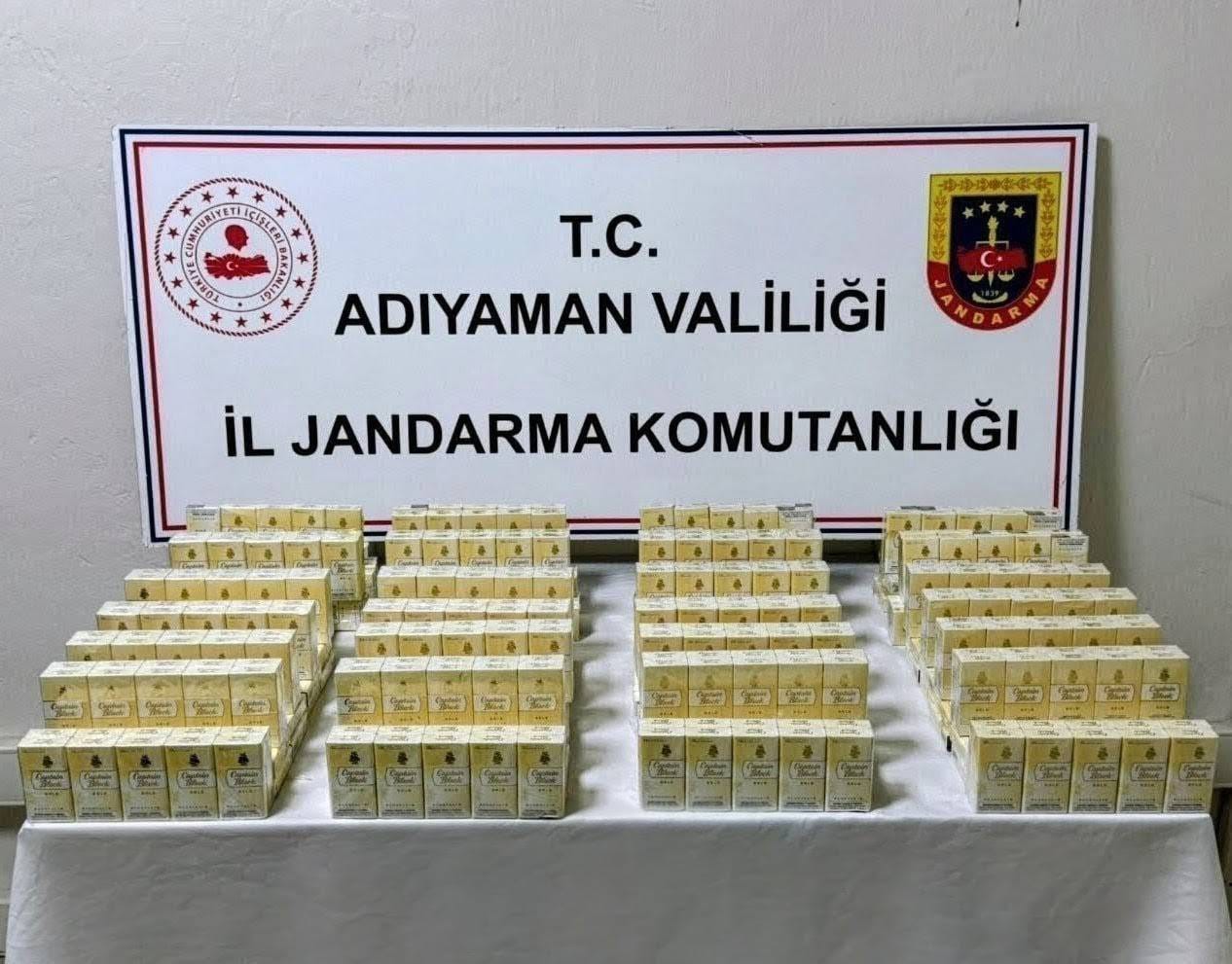 Adıyaman’da 530 paket kaçak sigara yakalandı
