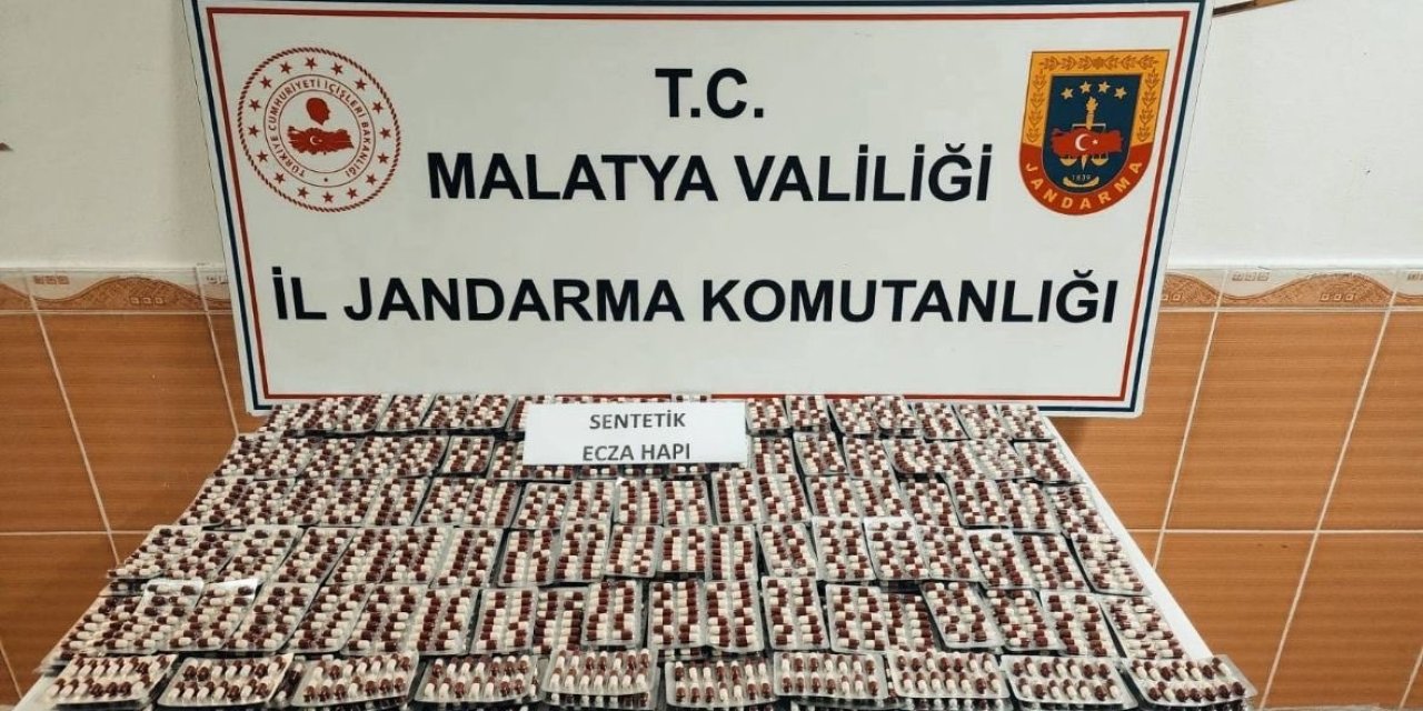 Malatya’da 4 bin 438 adet uyuşturucu hap yakalandı