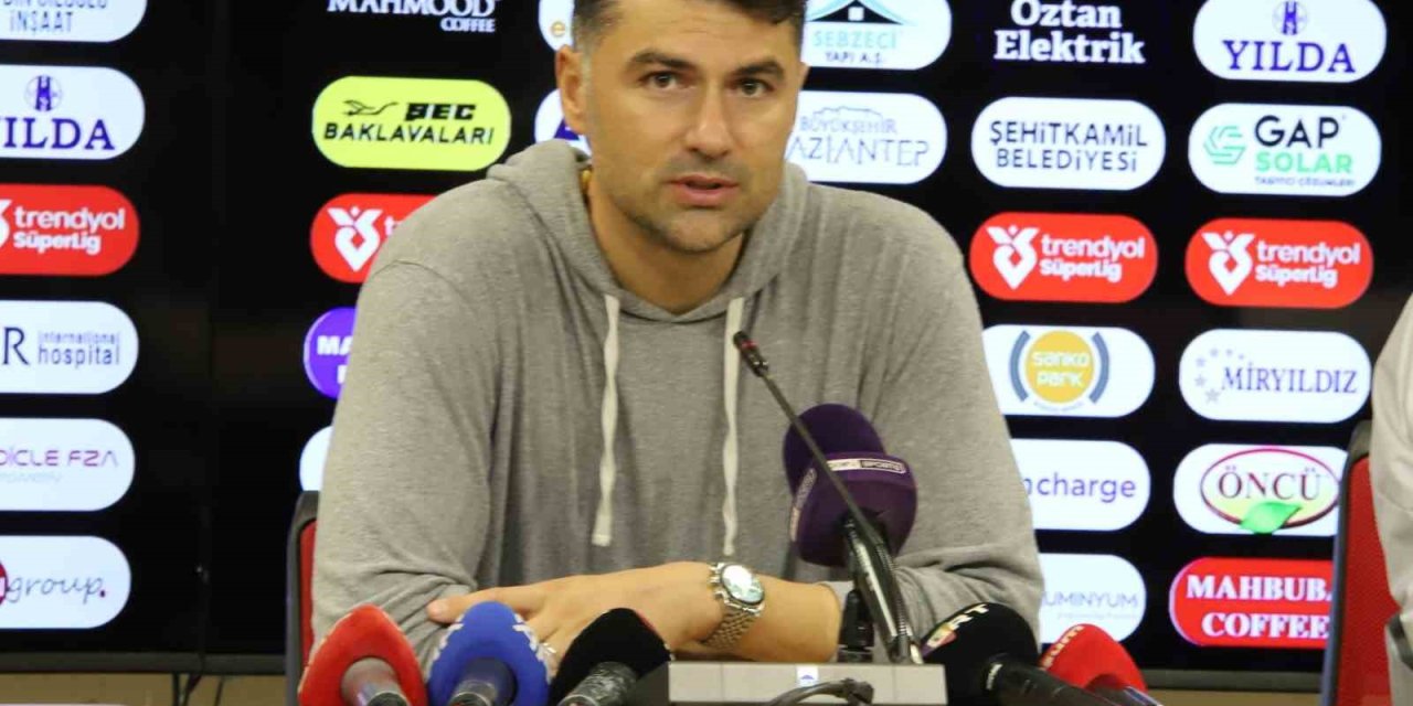 Gaziantep Futbol Kulübü Teknik Direktörü Burak Yılmaz: "Bugün 3-0’dan sonra tarihi fark olabilirdi"