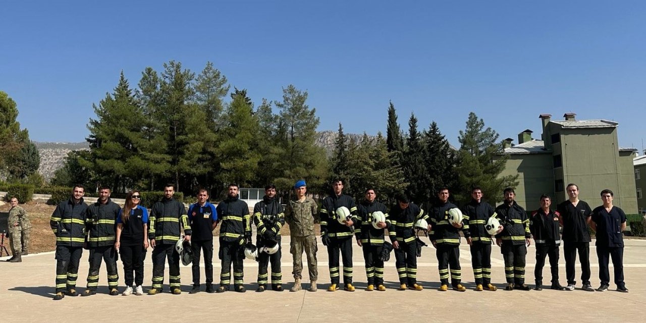 Şırnak’ta askeri personele yangın eğitimi verildi