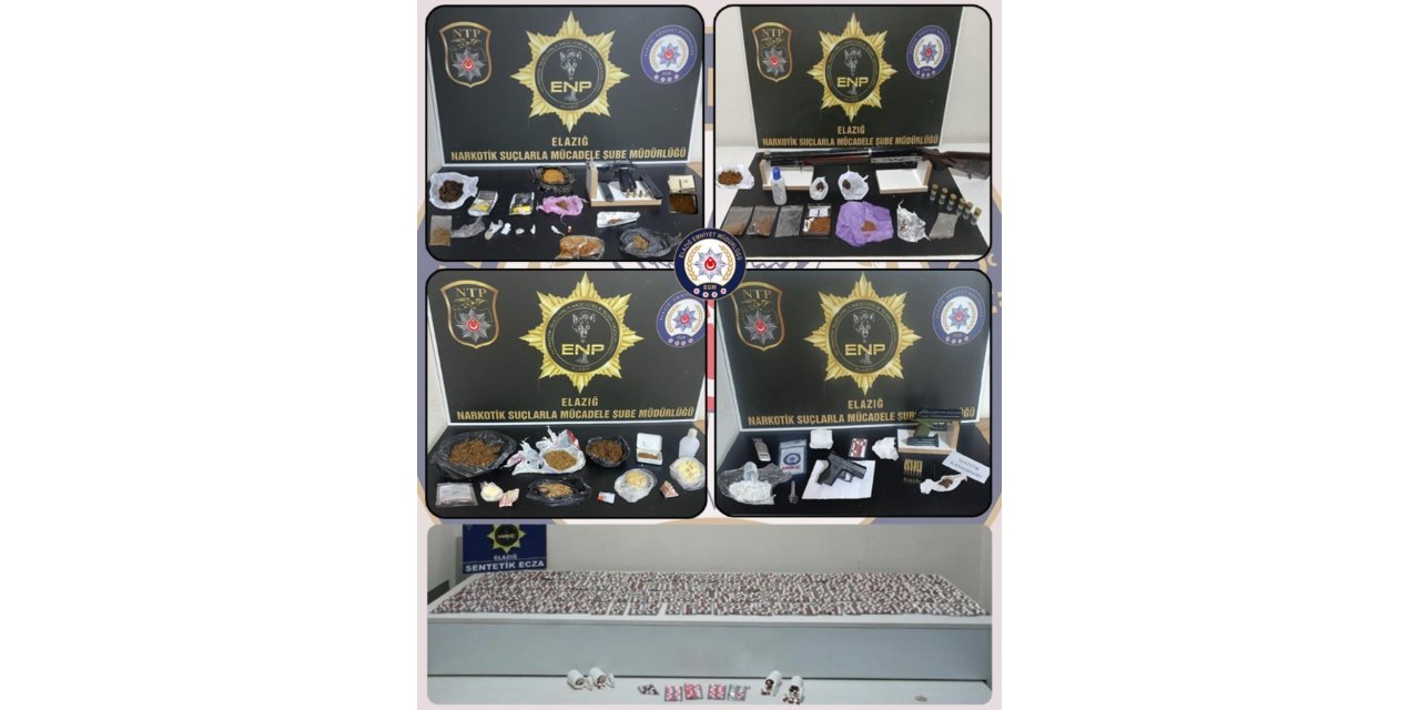 Elazığ’da uyuşturucuya geçit yok: 16 kişi tutuklandı