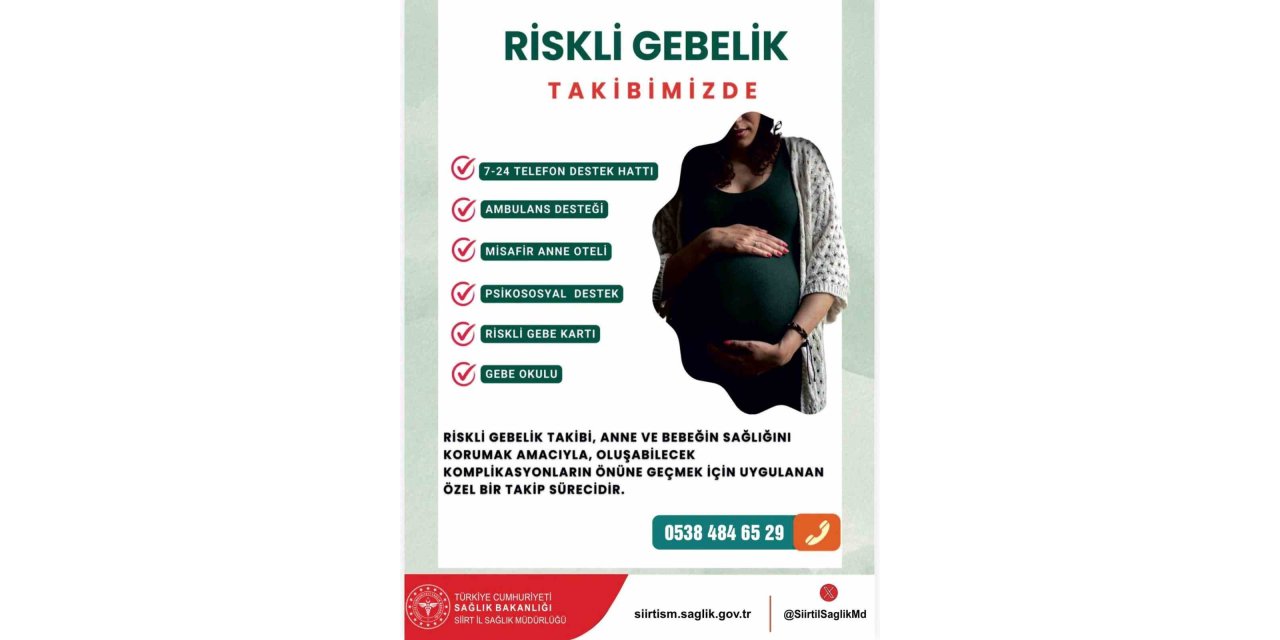 Riskli gebeliği olan anne adayları danışma hattı üzerinden takip edilebicek