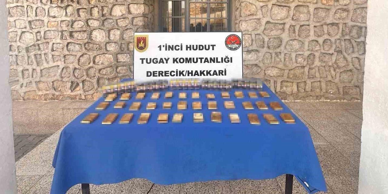 Derecik'te 36 kilo sarma altın ele geçirildi