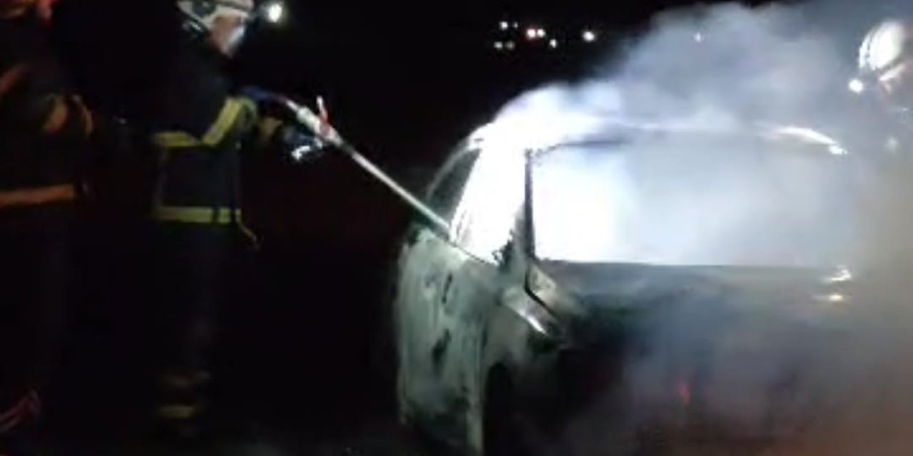 Batman’da seyir halindeki otomobilde yangın çıktı