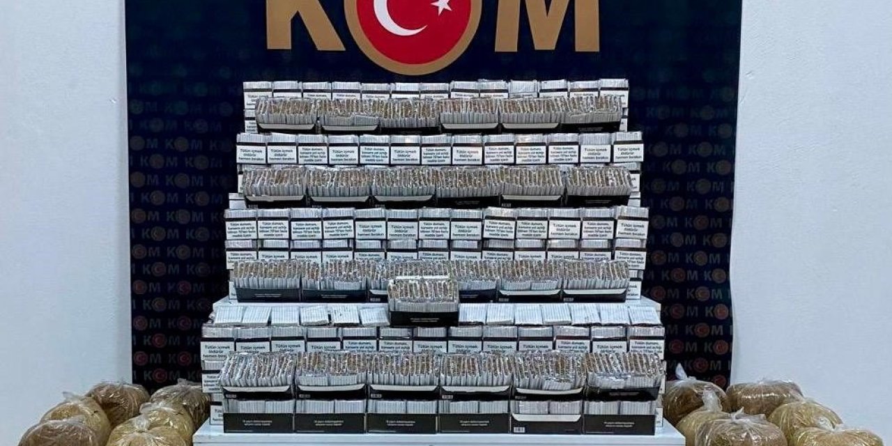 Kars’ta makaron ve tüten yakalandı