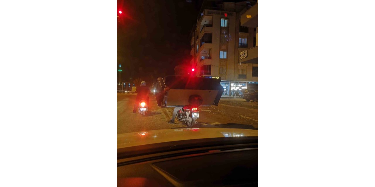 Motosikletle koltuk taşıdı