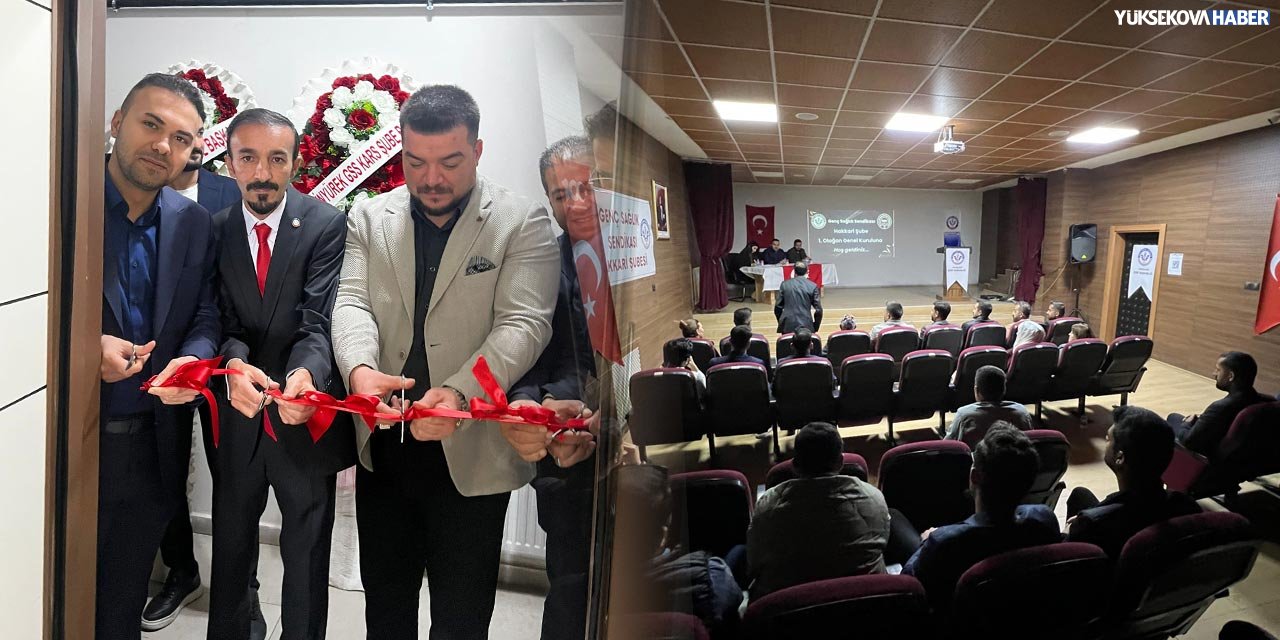 Genç Sağlık Sendikası Hakkari Şubesi açıldı, ilk olağan genel kurul yapıldı